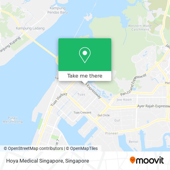 Hoya Medical Singapore map