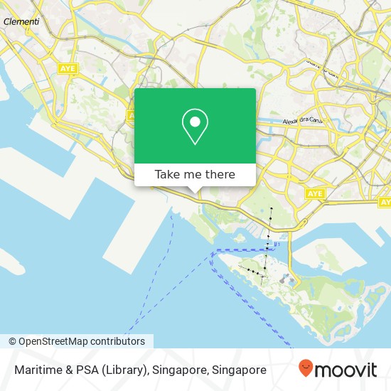 Maritime & PSA (Library), Singapore map