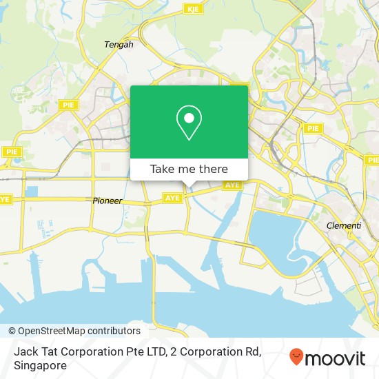 Jack Tat Corporation Pte LTD, 2 Corporation Rd map