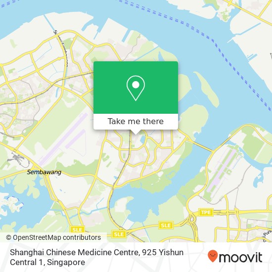 Shanghai Chinese Medicine Centre, 925 Yishun Central 1地图