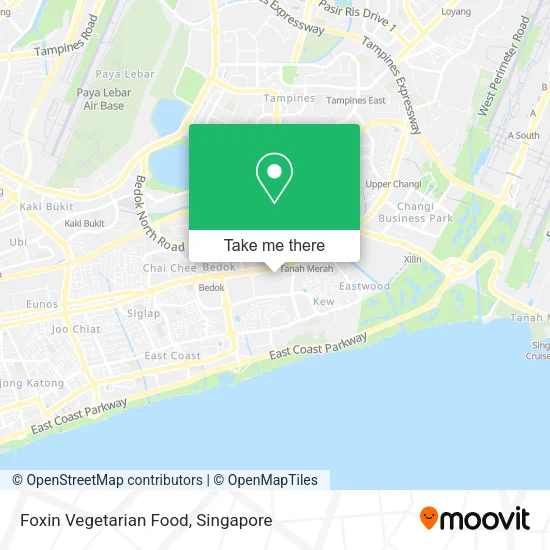 Foxin Vegetarian Food map