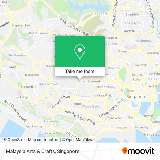 Malaysia Arts & Crafts map