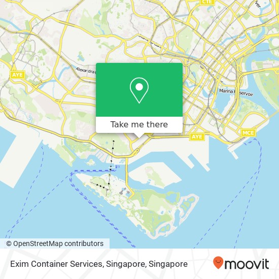 Exim Container Services, Singapore map