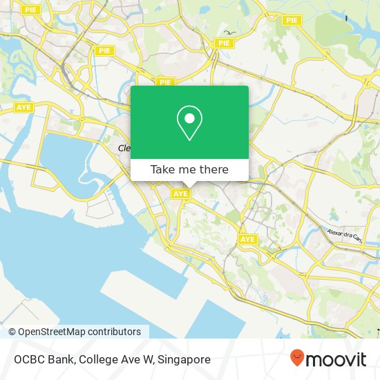 OCBC Bank, College Ave W map