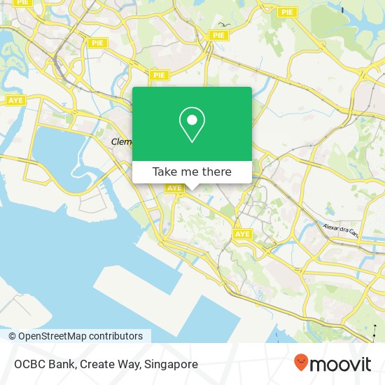 OCBC Bank, Create Way map