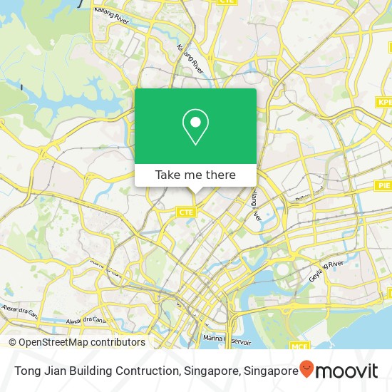 Tong Jian Building Contruction, Singapore map