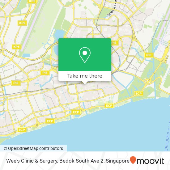 Wee's Clinic & Surgery, Bedok South Ave 2 map