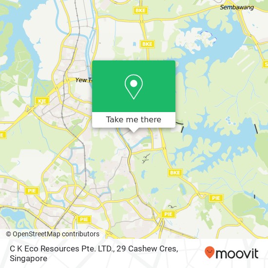 C K Eco Resources Pte. LTD., 29 Cashew Cres map