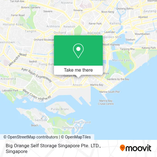 Big Orange Self Storage Singapore Pte. LTD. map
