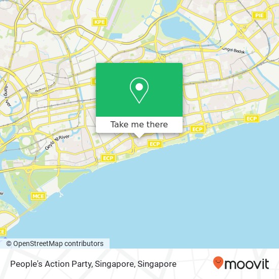 People's Action Party, Singapore地图