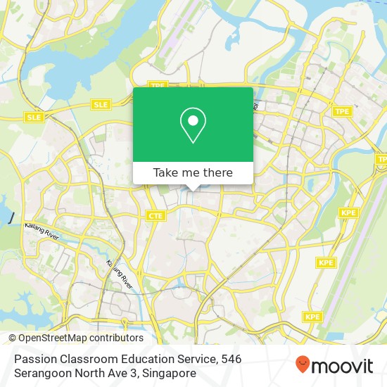 Passion Classroom Education Service, 546 Serangoon North Ave 3地图