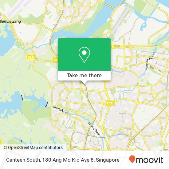 Canteen South, 180 Ang Mo Kio Ave 8地图