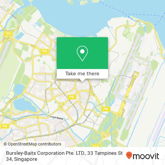 Bursley-Baits Corporation Pte. LTD., 33 Tampines St 34地图