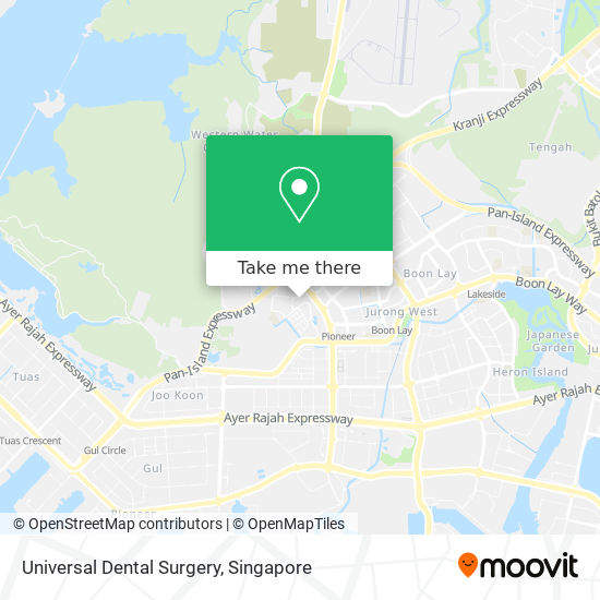 Universal Dental Surgery map