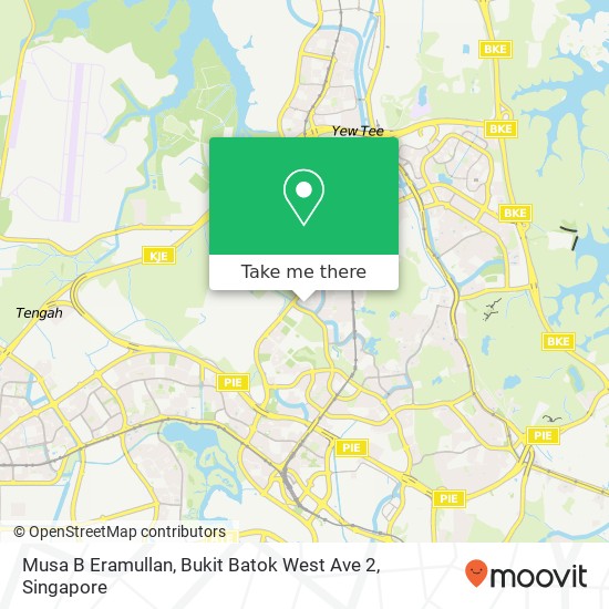 Musa B Eramullan, Bukit Batok West Ave 2 map