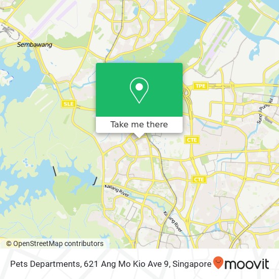 Pets Departments, 621 Ang Mo Kio Ave 9 map