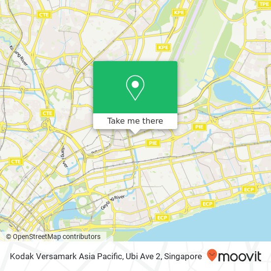 Kodak Versamark Asia Pacific, Ubi Ave 2 map