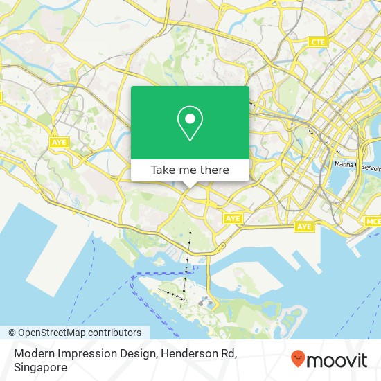 Modern Impression Design, Henderson Rd map