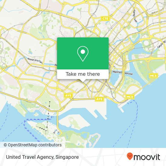 United Travel Agency map