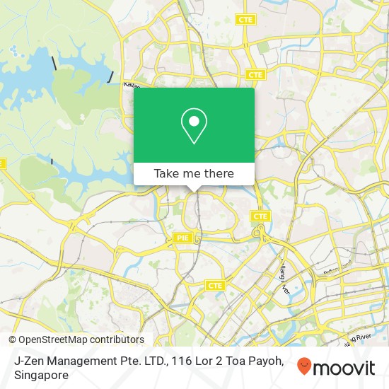 J-Zen Management Pte. LTD., 116 Lor 2 Toa Payoh map