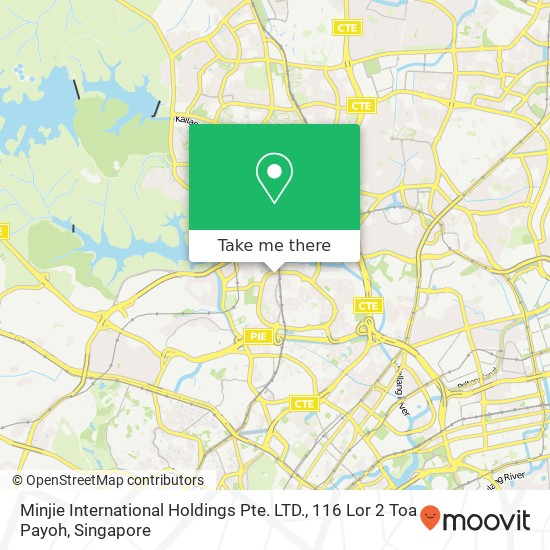 Minjie International Holdings Pte. LTD., 116 Lor 2 Toa Payoh map