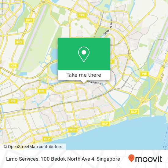 Limo Services, 100 Bedok North Ave 4 map