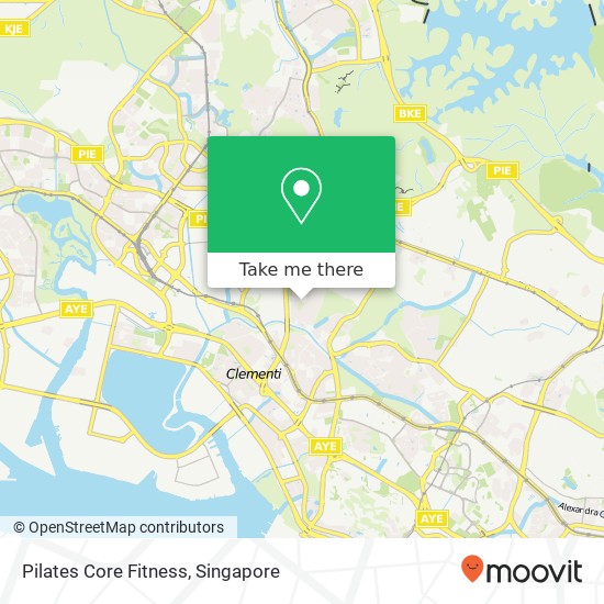 Pilates Core Fitness map