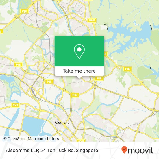 Aiscomms LLP, 54 Toh Tuck Rd地图