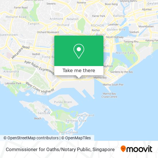 Commissioner for Oaths / Notary Public map