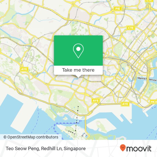 Teo Seow Peng, Redhill Ln map