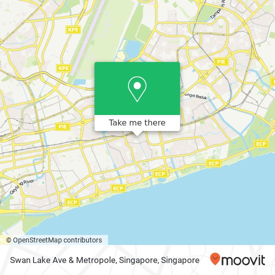Swan Lake Ave & Metropole, Singapore map