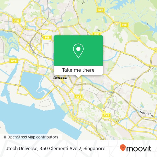 Jtech Universe, 350 Clementi Ave 2地图