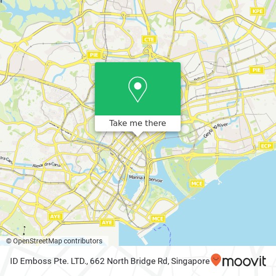ID Emboss Pte. LTD., 662 North Bridge Rd地图
