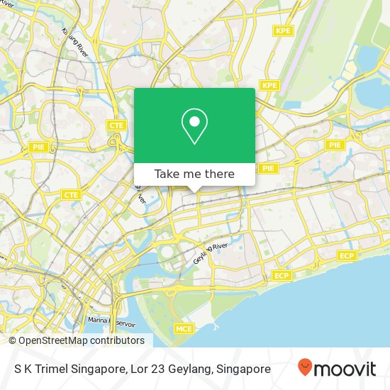 S K Trimel Singapore, Lor 23 Geylang map