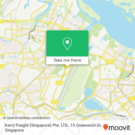 Kerry Freight (Singapore) Pte. LTD., 19 Greenwich Dr地图