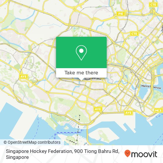 Singapore Hockey Federation, 900 Tiong Bahru Rd地图