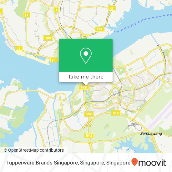 Tupperware Brands Singapore, Singapore地图