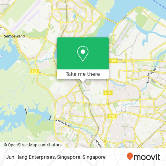 Jun Hang Enterprises, Singapore map