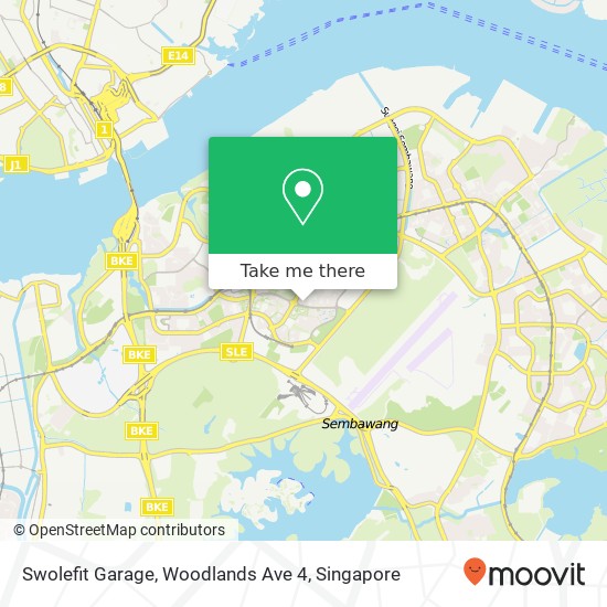 Swolefit Garage, Woodlands Ave 4地图