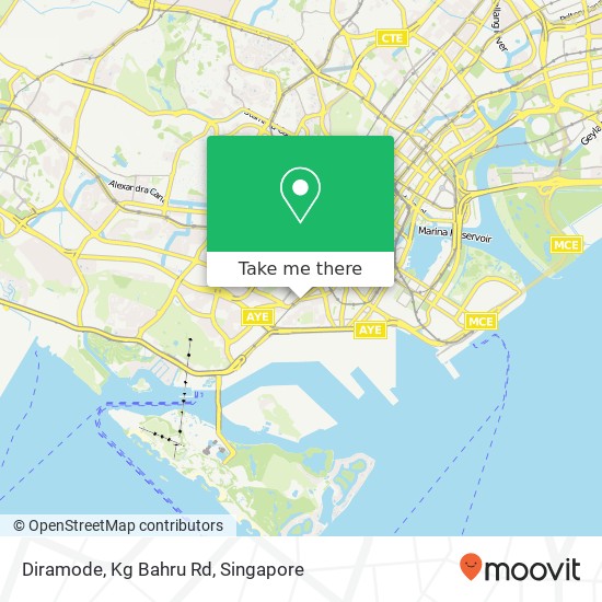 Diramode, Kg Bahru Rd map