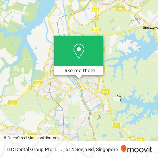 TLC Dental Group Pte. LTD., 614 Senja Rd地图