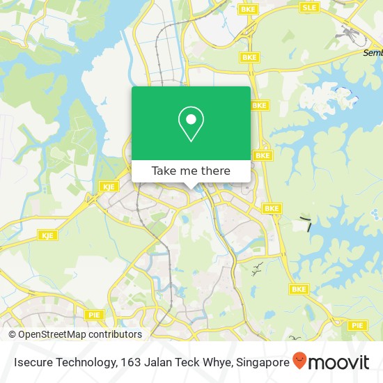 Isecure Technology, 163 Jalan Teck Whye地图