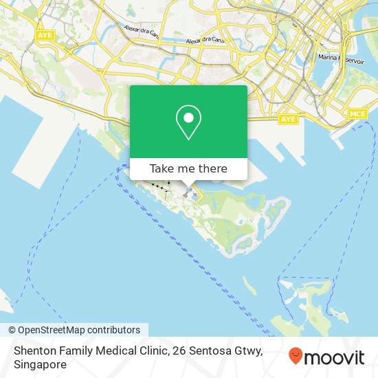 Shenton Family Medical Clinic, 26 Sentosa Gtwy地图