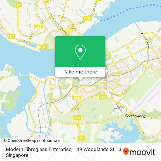 Modern Fibreglass Enterprise, 149 Woodlands St 13 map