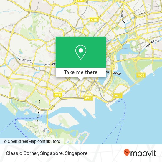Classic Corner, Singapore map
