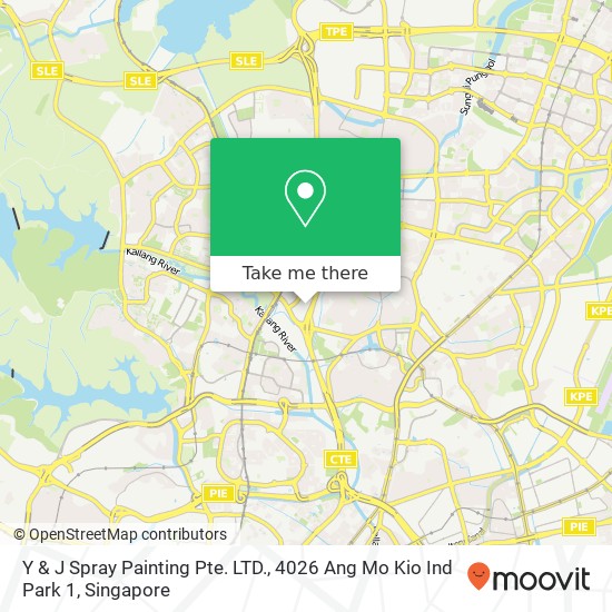 Y & J Spray Painting Pte. LTD., 4026 Ang Mo Kio Ind Park 1 map