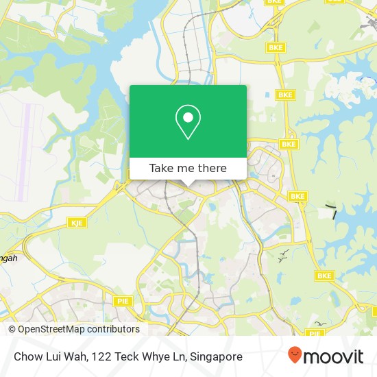 Chow Lui Wah, 122 Teck Whye Ln地图