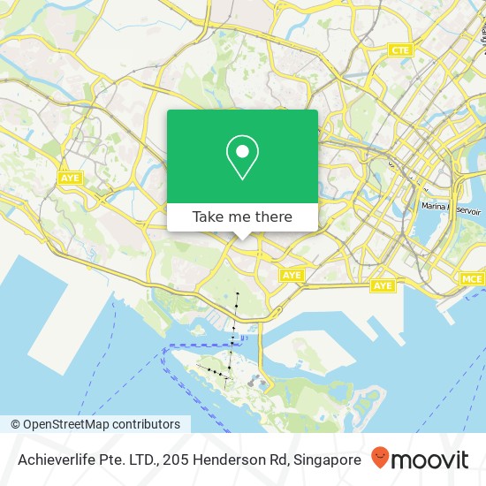 Achieverlife Pte. LTD., 205 Henderson Rd map