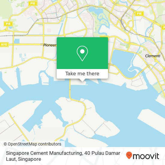 Singapore Cement Manufacturing, 40 Pulau Damar Laut map