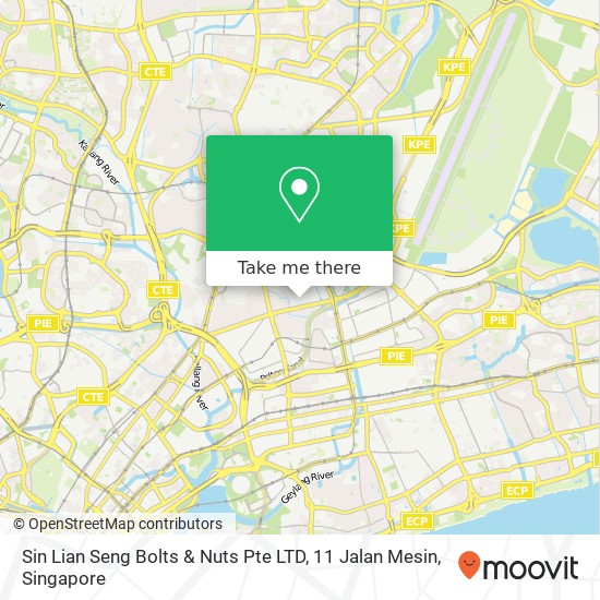 Sin Lian Seng Bolts & Nuts Pte LTD, 11 Jalan Mesin map